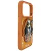 Etui Nimmy Cool&Cute 2.0 Dog do iPhone   17 Pro Max z magnetyczną zawieszką pomarańczowy